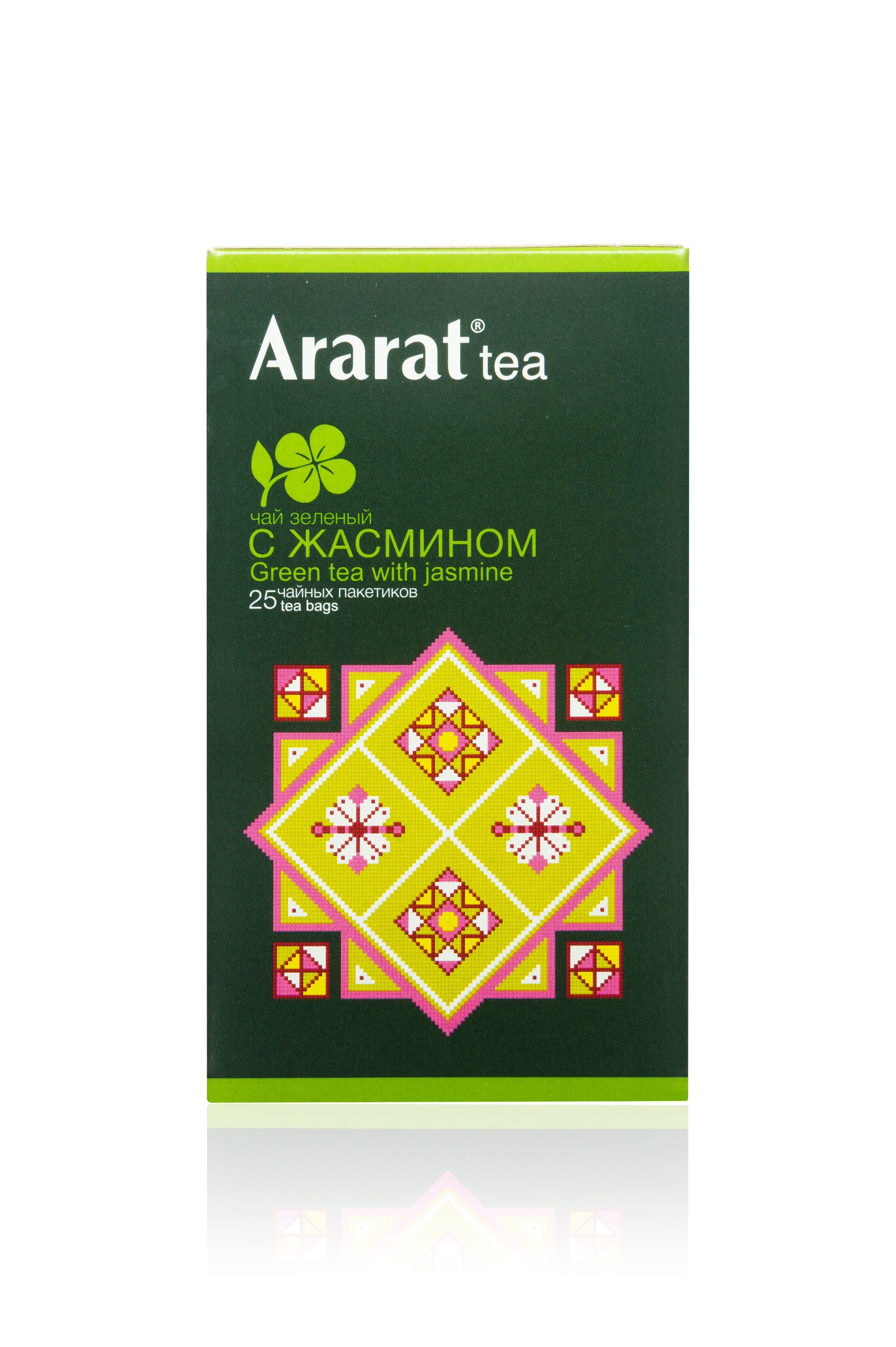 картинка Чай в к/к зеленый байховый с жасмином "Ararat", 25 пак от магазина Армениум