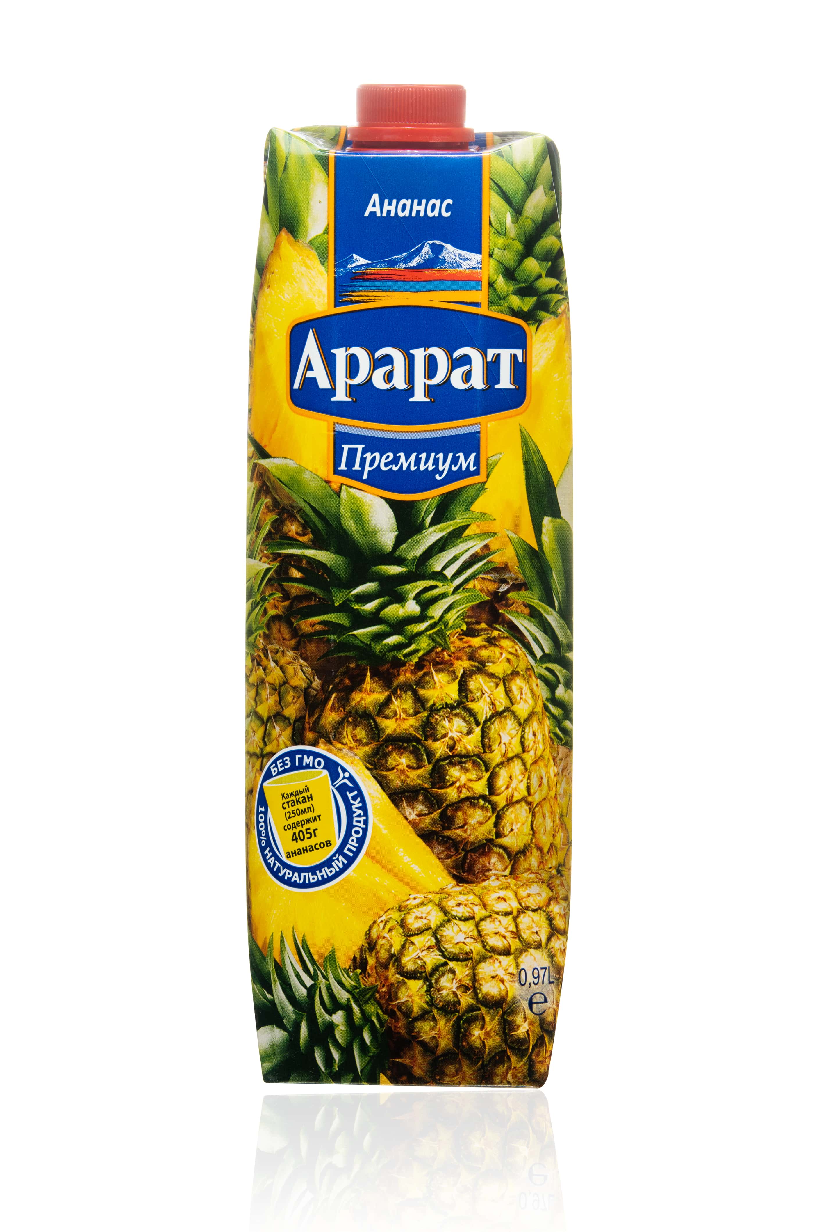 картинка Ананасовый сок "Ararat Premium" 0.97л. ТПА от магазина Армениум