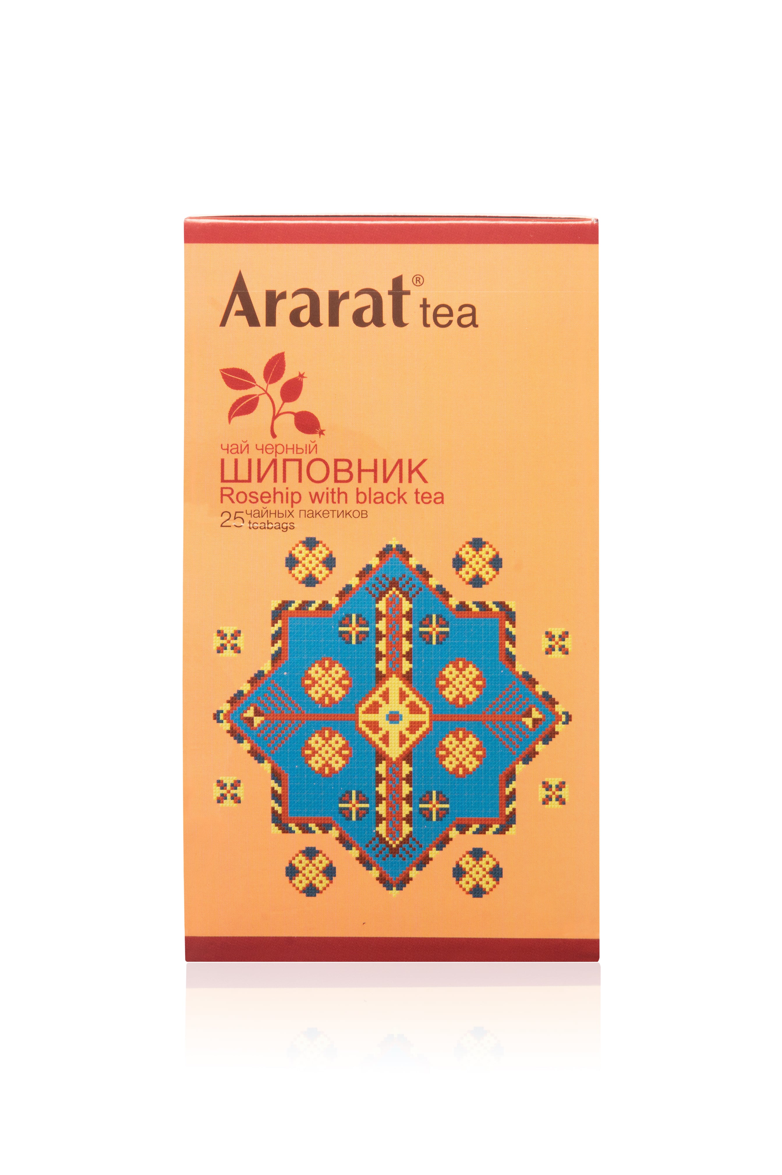 картинка Чай в к/к шиповник с чаем черным байховым "Ararat", 25 пак от магазина Армениум