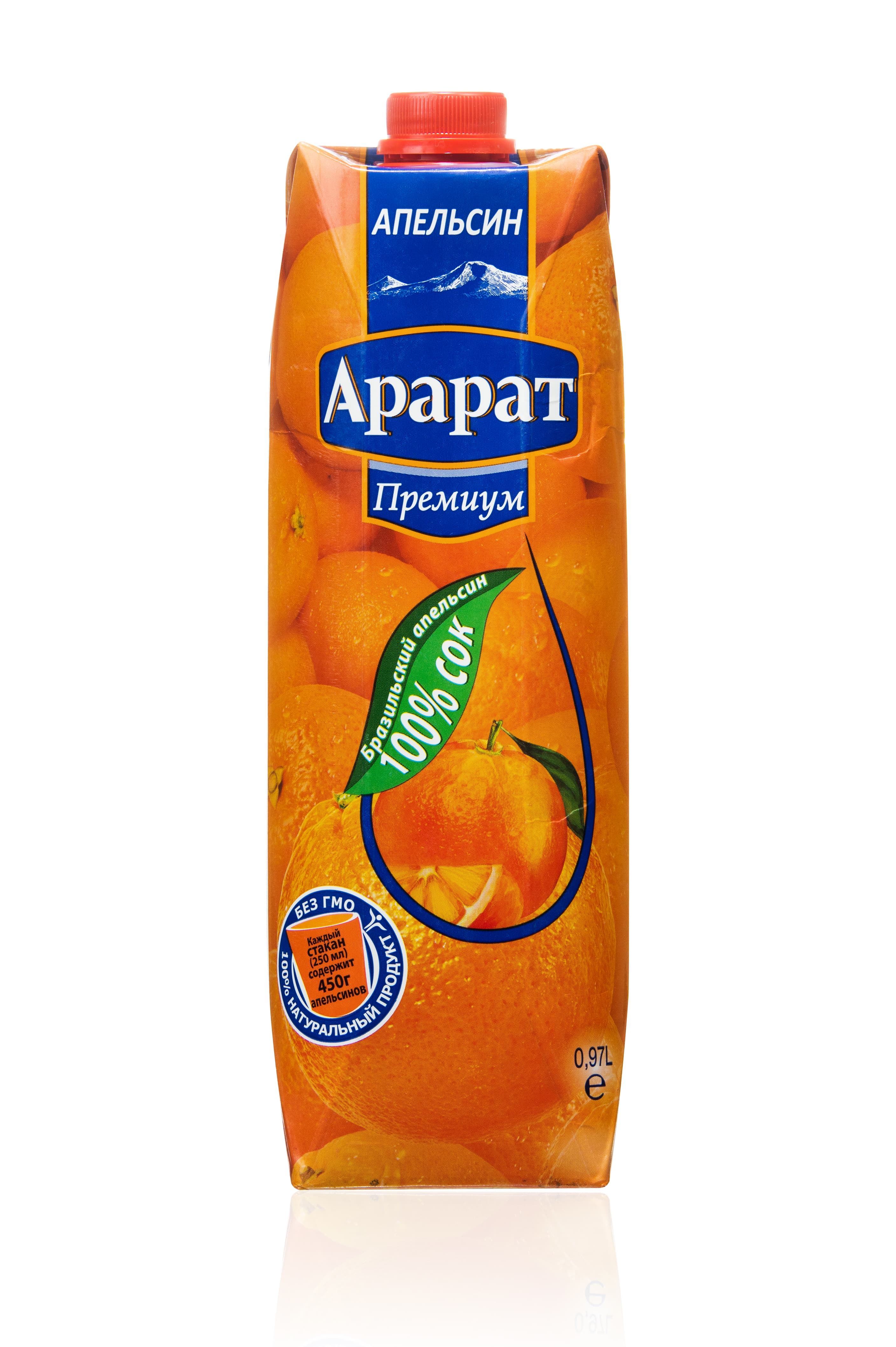 картинка Апельсиновый сок "Ararat Premium" 0.97л. ТПА от магазина Армениум