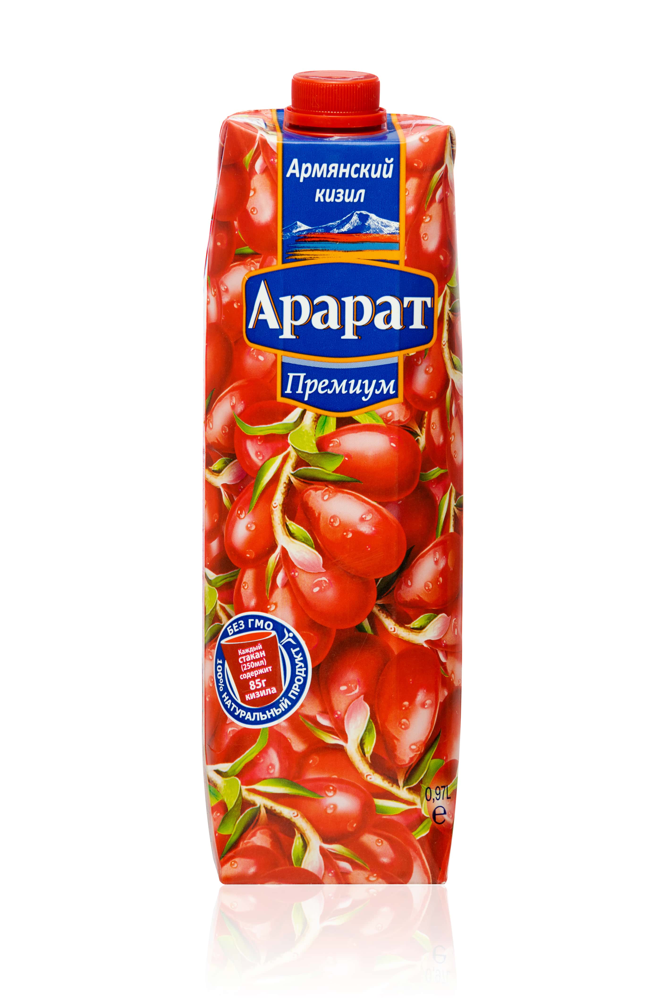 картинка Кизиловый нектар с мякотью "Ararat Premium" 0.97л. ТПА от магазина Армениум