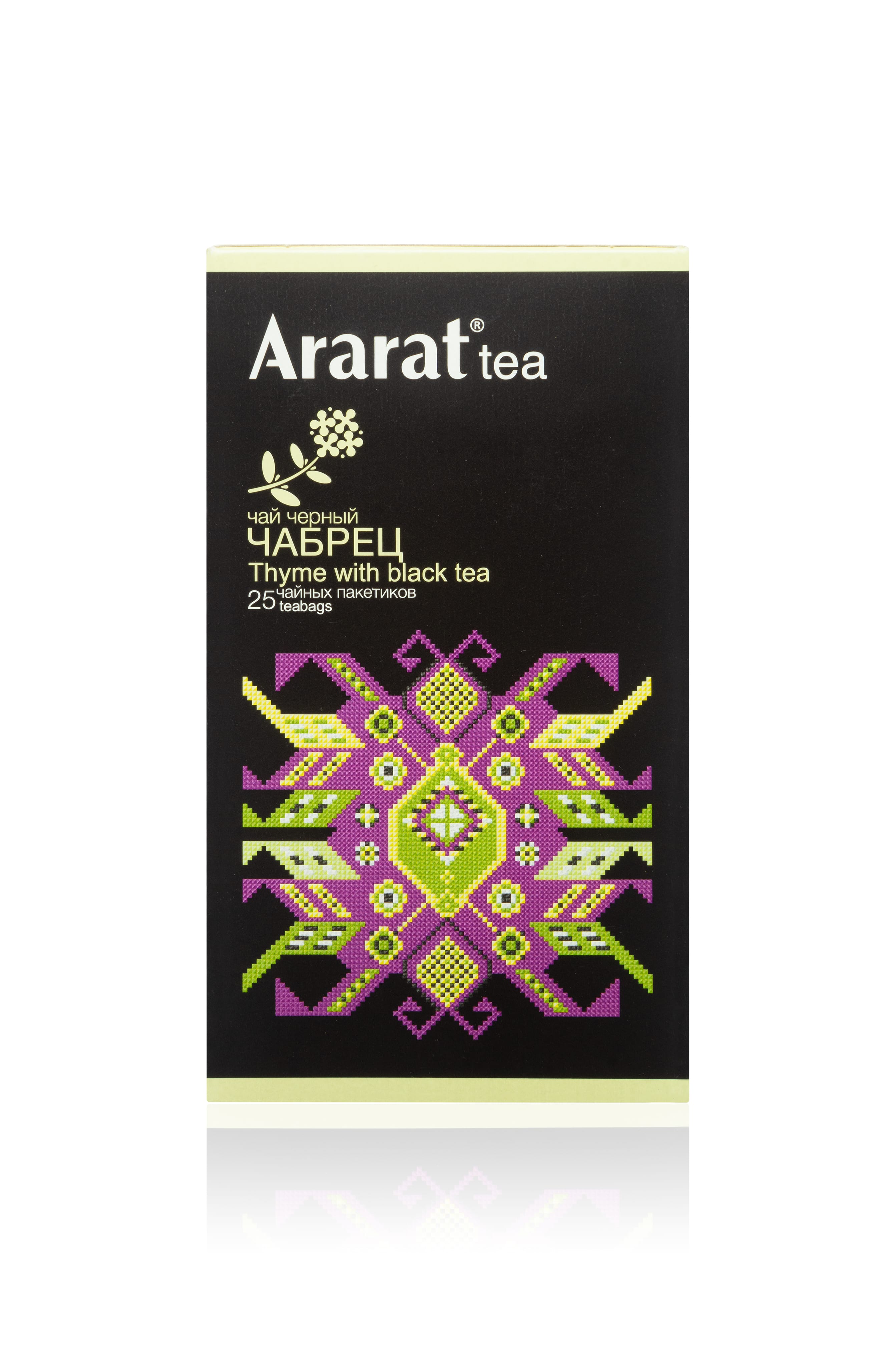картинка Чай в к/к чабрец с чаем черным байховым "Ararat", 25 пак от магазина Армениум
