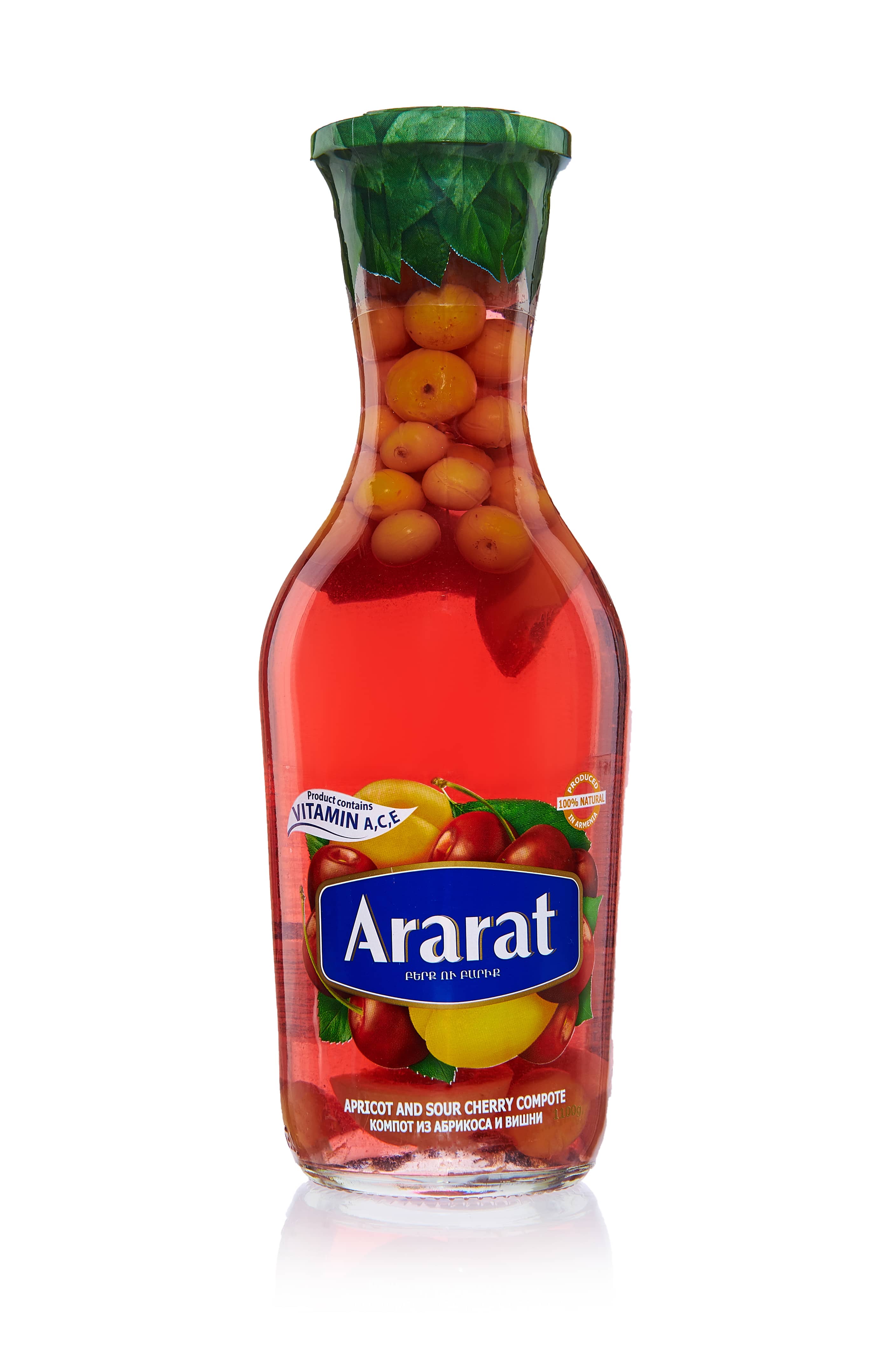 картинка Компот абрикосово-вишневый "Ararat" 1,0л. ст. от магазина Армениум